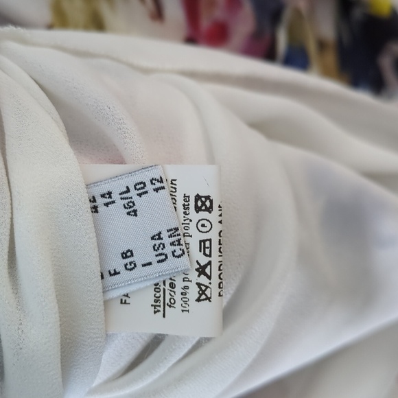 Otto D'Ame floral tiered ruffled cottage core feminine midi Dress wedding shower - Picture 7 of 9